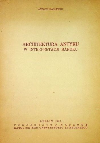 Architektura antyku w interpretacji baroku