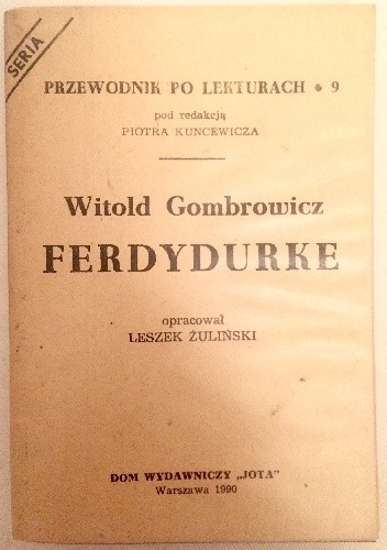 Witold Gombrowicz. Ferdydurke