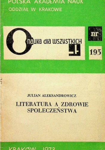 Literatura a zdrowie społeczeństwa