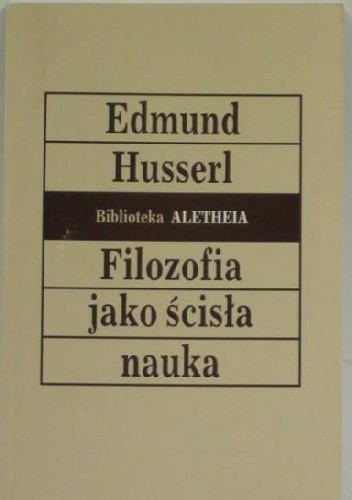 Filozofia jako ścisła nauka