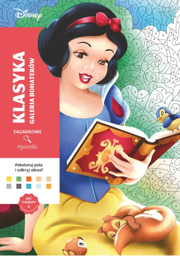 Art therapy. Kolorowanka antystresowa. Disney. Klasyka. Galeria bohaterów. Zagadkowe rysunki