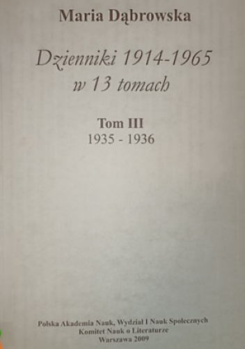Dzienniki 1914-1965 w 13 tomach. Tom 3, 1914-1925