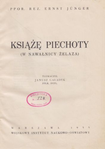 Książe piechoty (w nawałnicy żelaza)