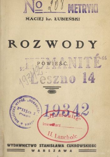 Rozwody. Powieść