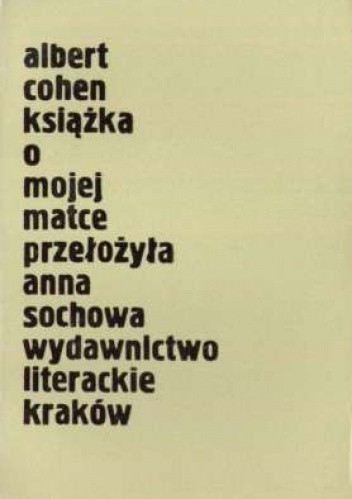 Książka o mojej matce
