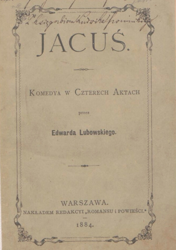 Jacuś. Komedya w czterech aktach