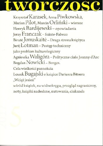 Twórczość nr 5 - 2017