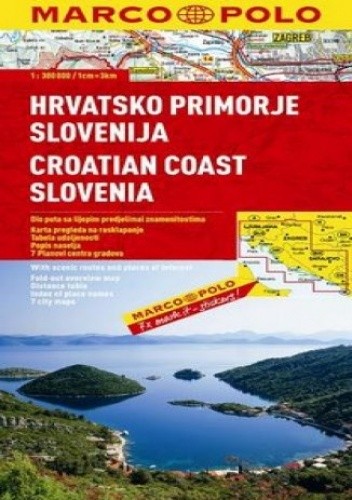Wybrzeże Chorwacji, Słowenia. Mapa