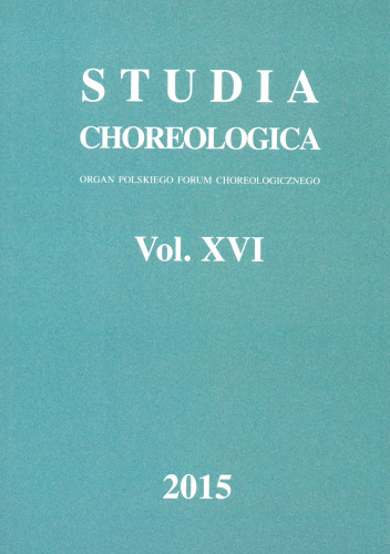 Studia Choreologica Vol. XVI