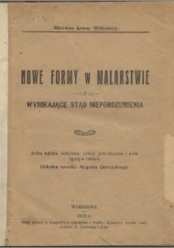 Nowe formy w malarstwie i wynikające stąd nieporozumienia
