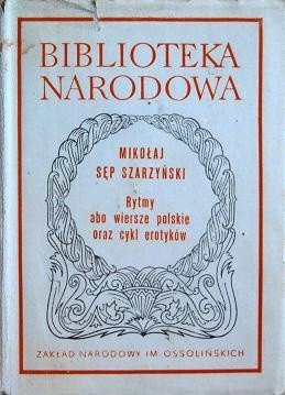 Rytmy abo wiersze polskie oraz cykl erotyków