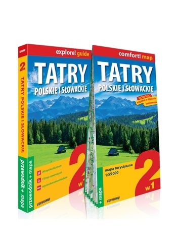 Explore! Guide. Tatry polskie i słowackie. 2 w 1. Przewodnik i mapa.