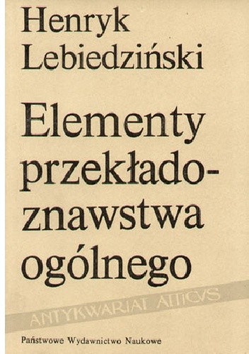 Elementy przekładoznawstwa ogólnego