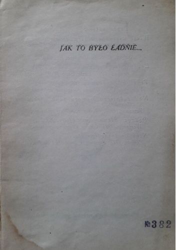 Jak to było ładnie...: Satyry polityczne