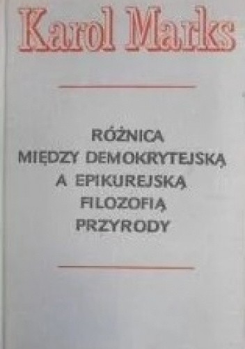 Różnica między demokrytejską a epikurejską filozofią przyrody