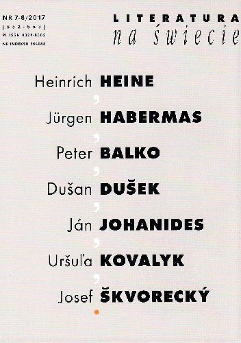 Literatura na Świecie nr 7-8/2017 (552-553)