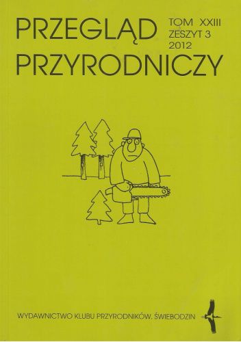Przegląd przyrodniczy t. 23, zeszyt 3