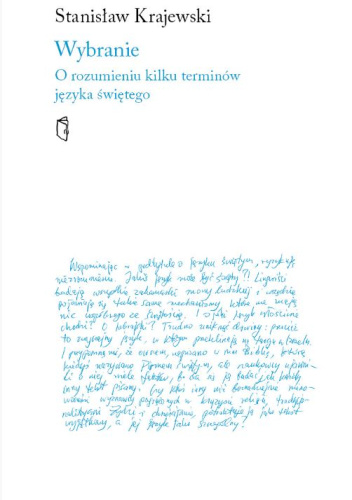 Wybranie. O rozumieniu kilku terminów języka świętego