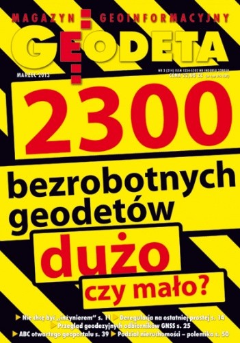 Geodeta. Magazyn geoinformacyjny, nr 3 (214) / 2013
