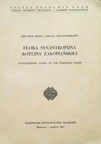 Flora synantropijna Kotliny Zakopiańskiej
