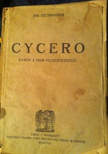 Cycero wybór pism filozoficznych.