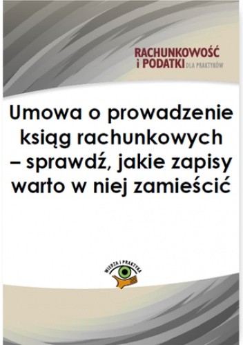 Umowa o prowadzenie ksiąg rachunkowych