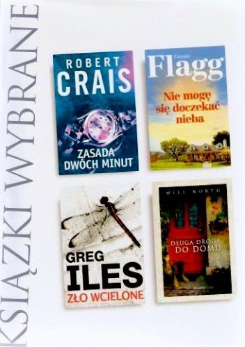 KSIĄŻKI WYBRANE: Zasada dwóch minut; Nie mogę się doczekać nieba; Zło wcielone; Długa droga do domu