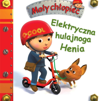 Elektryczna hulajnoga Henia. Mały chłopiec