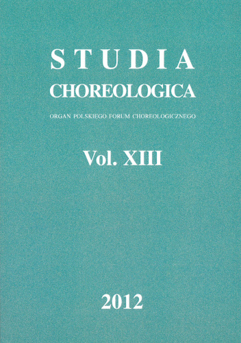 Studia Choreologica Vol. XIII