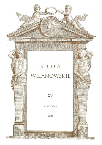Studia Wilanowskie XV