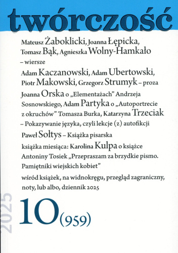 Twórczość nr 10 (959) / 2025