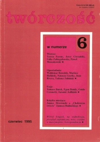 Twórczość, nr 6 (595) / 1995