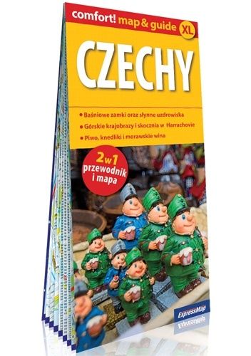 Czechy; laminowany map&amp;amp;guide XL (2w1: przewodnik i mapa)