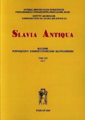 Slavia Antiqua, Tom LIX, 2018