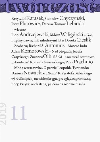 Twórczość nr 11 2019