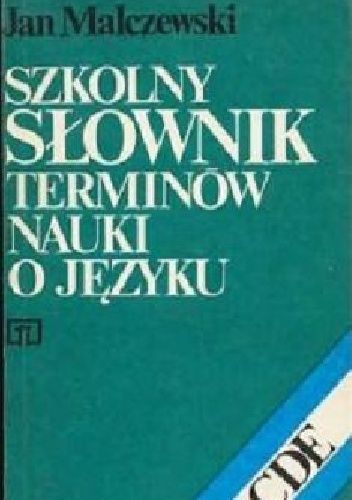 Szkolny słownik terminów o języku