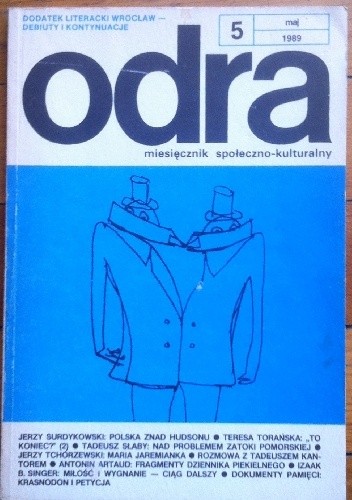 Odra. Miesięcznik społeczno-kulturalny nr 5, maj 1989