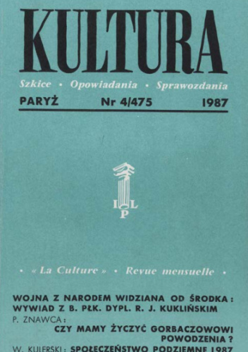 Kultura, nr 4/475, kwiecień 1987