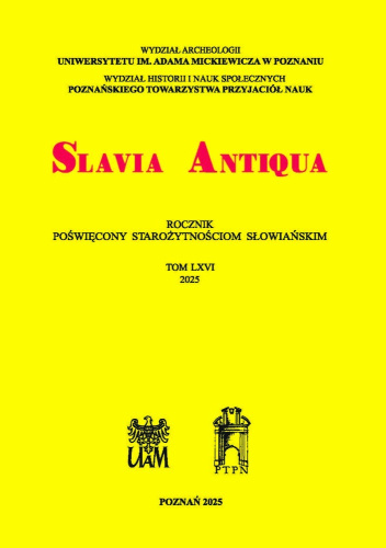 Slavia Antiqua, Tom LXVI, 2025