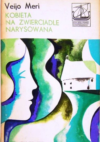 Kobieta na zwierciadle narysowana