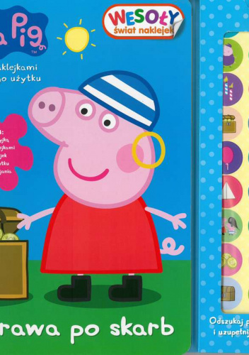 Peppa Pig Wesoły świat naklejek Wyprawa po skarb