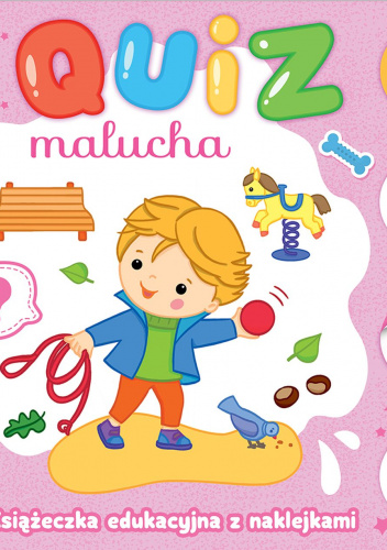 Quiz malucha Książeczka edukacyjna z naklejkami z pieskiem 3+