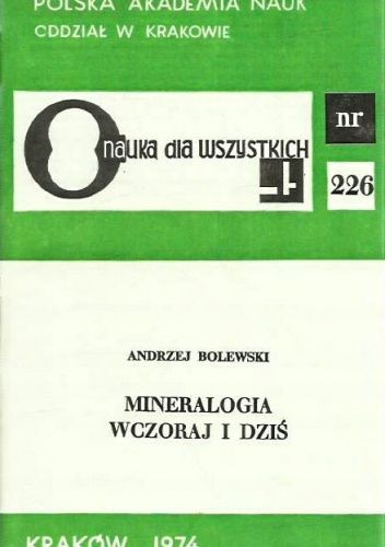 Mineralogia wczoraj i dziś