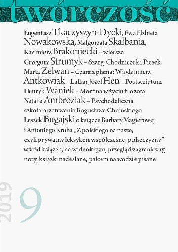 Twórczość nr 9 / 2019