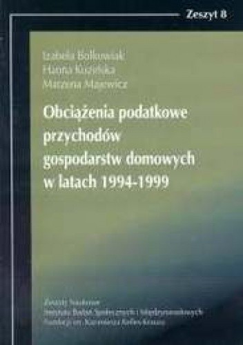 Obciążenia podatkowe przychodów gospodarstw domowych w latac