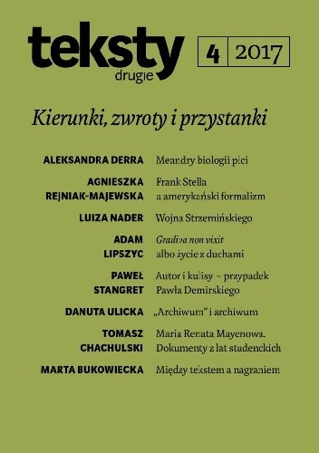 Teksty Drugie nr 4 / 2017