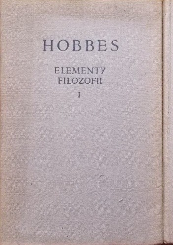 Elementy filozofii. Tom 1