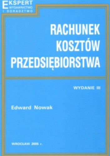Rachunek kosztów przedsiębiorstwa
