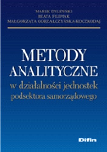 Metody analityczne w działalności jednostek podsektora samorządowego