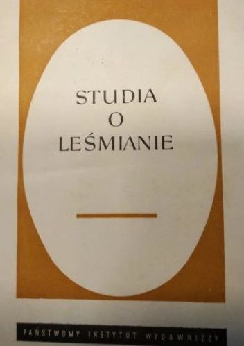 Studia o Leśmianie
